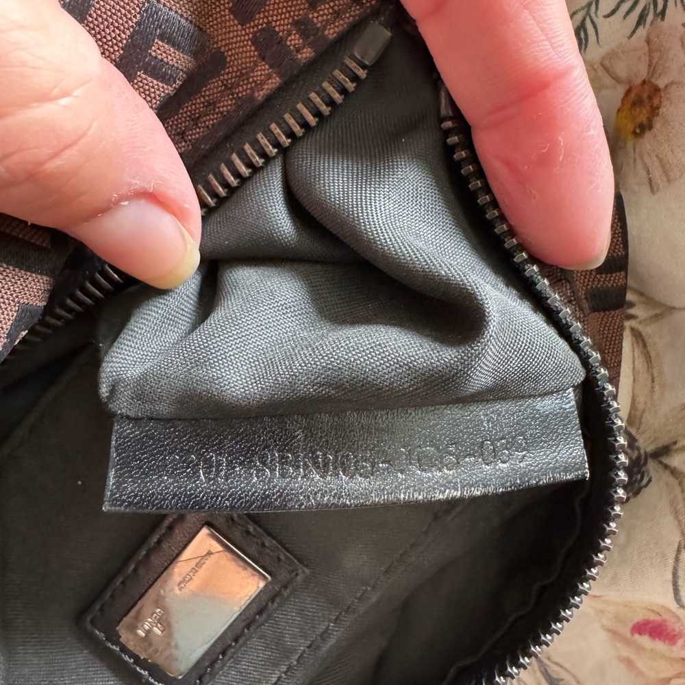 Fendi Brown and Black FF Logo Mini Bag - Picture 8 of 8